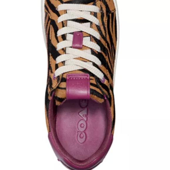 COACH "Lowline" Luxe Sneakers 7.5M Animal Print - Picture 8 of 8